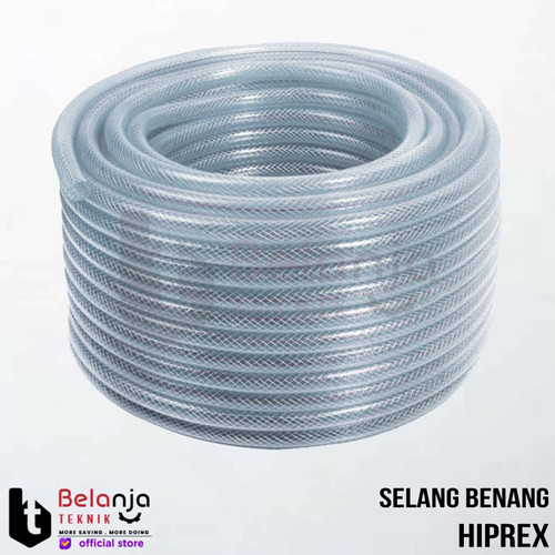 Hiprex Selang Air Benang 1 1/4 Inch Selang Air Benang Transparan Taman