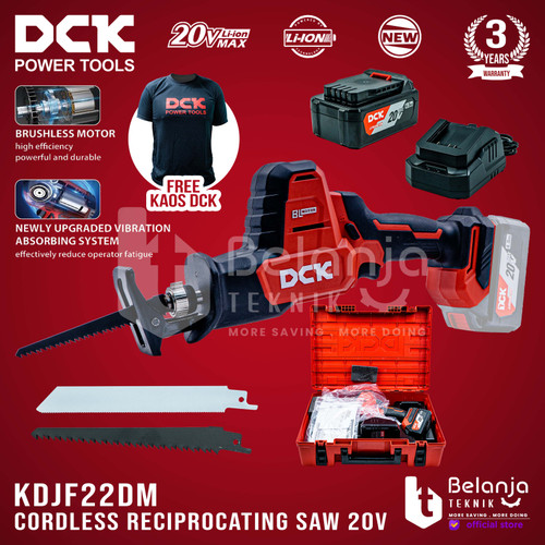 DCK Cordless Brushless Reciprocating Saw 20V Gergaji Kayu KDJF22DM