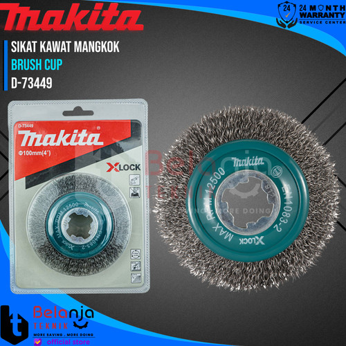 Makita Crimped Steel Bevel Brush Xlock 4 Inch Mata Gerinda Sikat Kawat