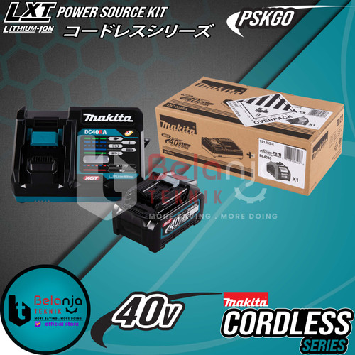 Makita Power Source Kit PSKG0 Baterai BL4040 40V 4Ah + Dual Charger