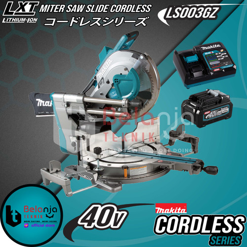 Makita Mesin Gergaji Potong LS003GZ Miter Saw Slide Cordless SET 40V