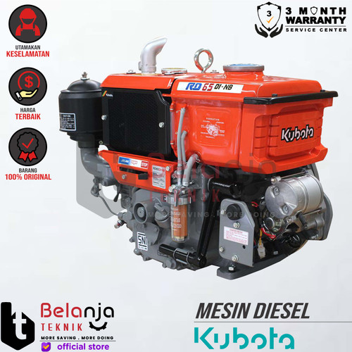 KUBOTA Mesin Diesel RD 65 DI NB Diesel Penggerak RD65 Radiator Stater