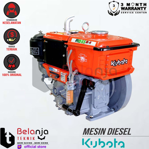 KUBOTA Mesin Diesel RD 65 DI N Diesel Penggerak RD65 Radiator