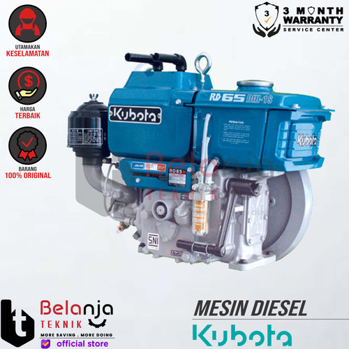 KUBOTA Mesin Diesel RD 65 DIH 1S Diesel Penggerak RD65 Hopper