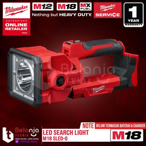 Milwaukee Led Search Light M18 SLED-0 Lampu Senter Kerja 18V Unit Only