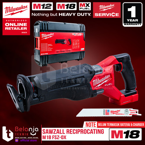 Milwaukee Sawzall Reciprocating M18 FSZ-0X Sabre Saw Cordless 18 Volt