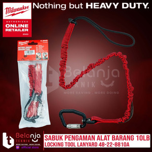 Milwaukee Locking Tool Lanyard 10 Lbs Sabut Pengaman Alat Barang 10Lb