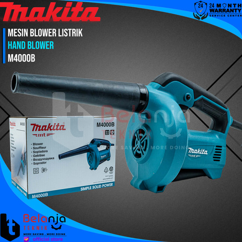 Makita Mesin Blower Listrik M 4000 B 530 Watt Hand Blower M4000B