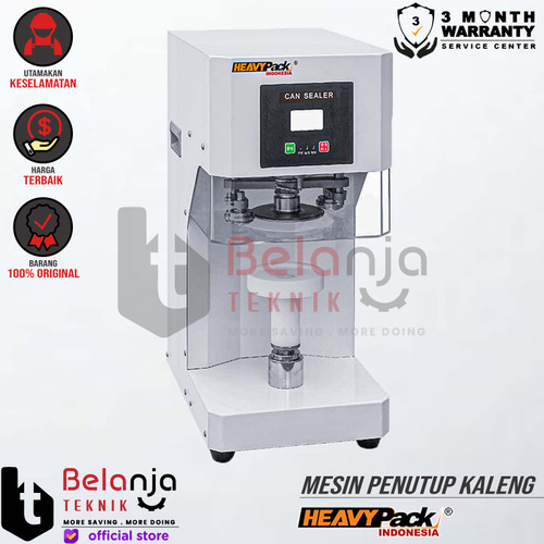 HEAVYPACK Mesin Penutup Botol Kaleng KL-ACS Automatic Can Sealer 370 W