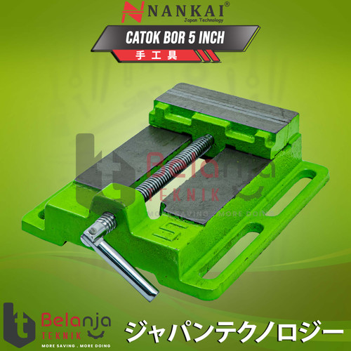 Nankai Catok Bor 5 Inch Catok Meja 5" Ragum Bench Vise Drill