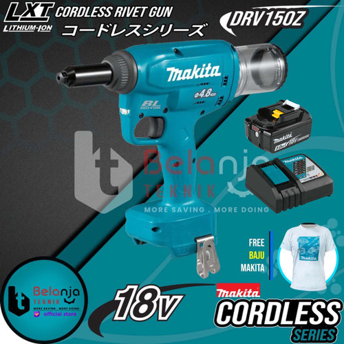 Makita Mesin Paku Tembak Baterai DRV150Z Cordless Rivet Gun Set 18V 5A