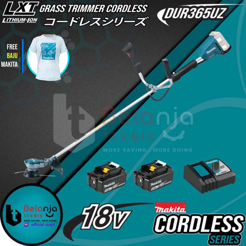 Makita Mesin Potong Rumput 36V DUR365UZ Grass Trimmer Set Baterai 18V