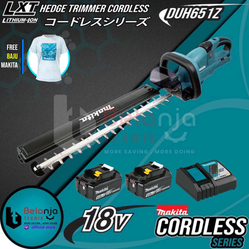 Makita Hedge Trimmer Cordless DUH651Z 18V Mesin Potong Dahan + Baterai