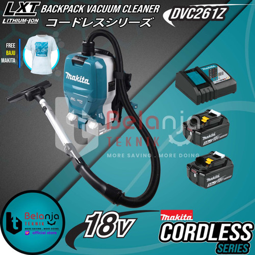 Makita Penghisap Debu DVC261Z Backpack Vacuum Cleaner + Baterai 18V