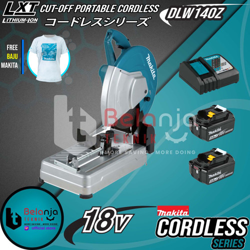 Makita Mesin Potong Besi 36V DLW140Z Cut Off Cordless 18V + Baterai