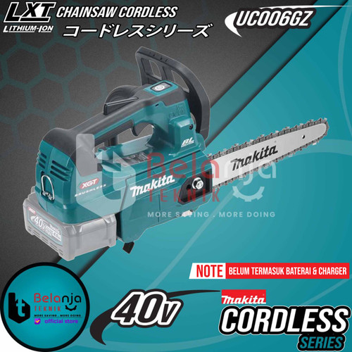 Makita Mesin Gergaji Kayu Baterai UC006GZ Chainsaw Cordless 40V 10"