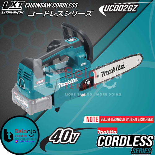 Makita Mesin Gergaji Potong Kayu Baterai 40V UC002GZ Chainsaw Cordless