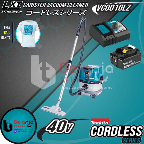 Makita Vacuum Cleaner VC001GLZ Mesin Penghisap Debu + Baterai 40V