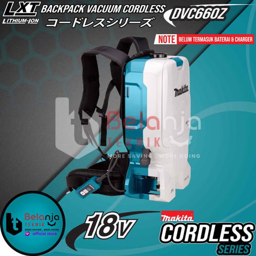 Makita Penghisap Debu DVC660Z Backpack Vacuum Cleaner Cordless 18V