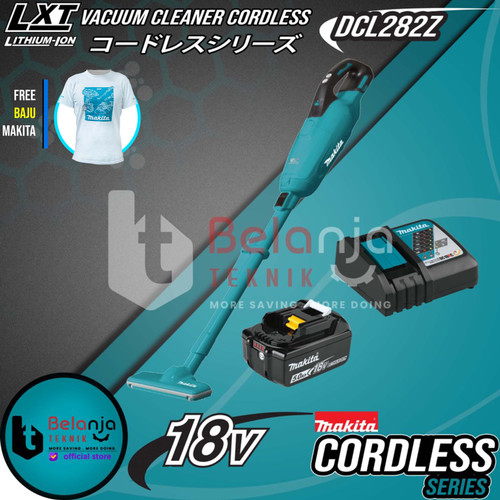 Makita Vacuum Cleaner DCL282Z Cordless Penghisap Debu 18V + Baterai