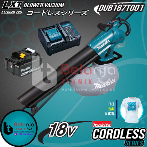 Makita Mesin Blower Vacuum Tangan Cordless DUB187T001 18V Peniup Angin