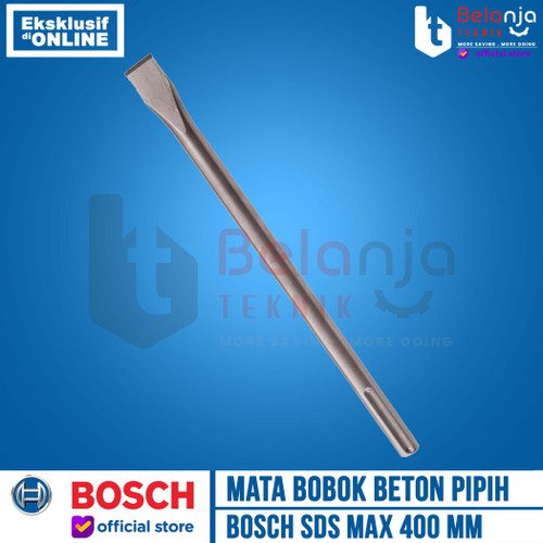 Bosch Cold Chisel SDS MAX 400 MM Mata Bobok Beton Pipih Jack Hammer