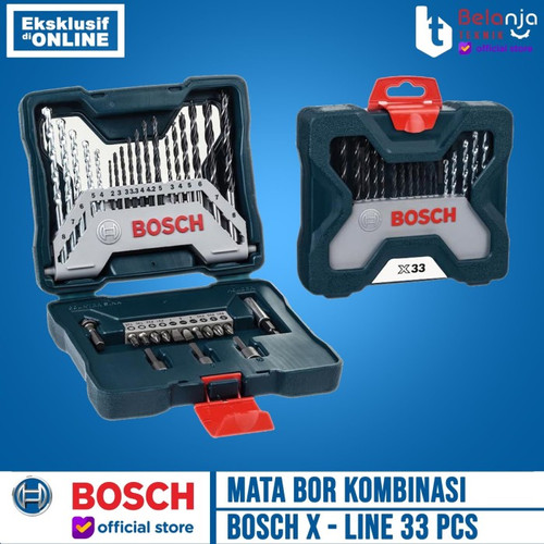 Bosch Mata Bor Obeng Kombinasi X-line Set 33 Pcs Screwdriver Drill Bit