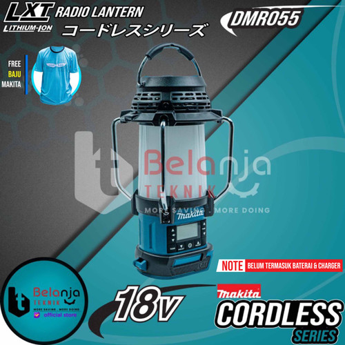 Makita Lampu Penerangan Lentera DMR055 Cordless Radio With Lantern 18V