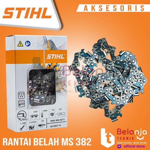 Stihl Rantai Belah Chain Saw MS 382 20 Inchi 36 T Chainsaw Potong Kayu