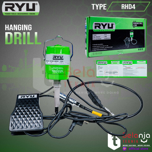 RYU Mesin Bor Tangan RDR 10-3 RE 10 mm RDR10-3 370 WATT Non Set