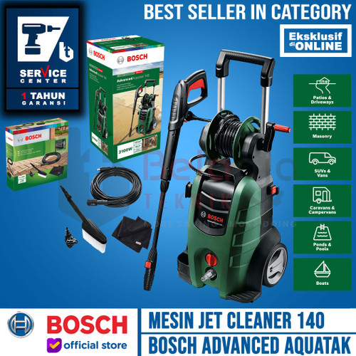 Bosch Jet Cleaner Aquatak 140 Bar Mesin Cuci Aqt DIY Car Cleaning Kit