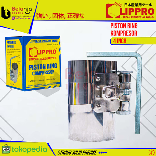 Lippro Piston Ring Compressor 4" Alat Buka Press Piston Ring 4 Inch In