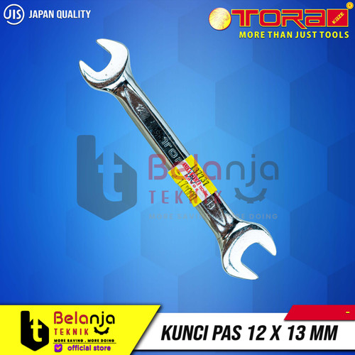 Tora Open End Wrench 12X13MM Kunci Pas 12 X 13 MM CRV 12X13 MM