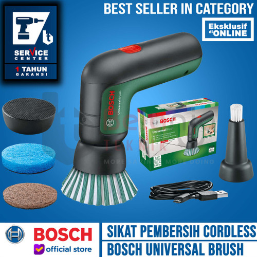 Bosch Sikat Pembersih Cordless Scrubber Universal Brush Asia 3.6V