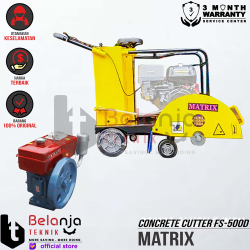 Matrix Concrete Cutter FS-500D Mesin Potong Aspal Engine Firman SFE270