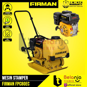 Firman Plate Compactor FPC 80 EC Mesin Stamper + Loncin G 200 6.5 HP