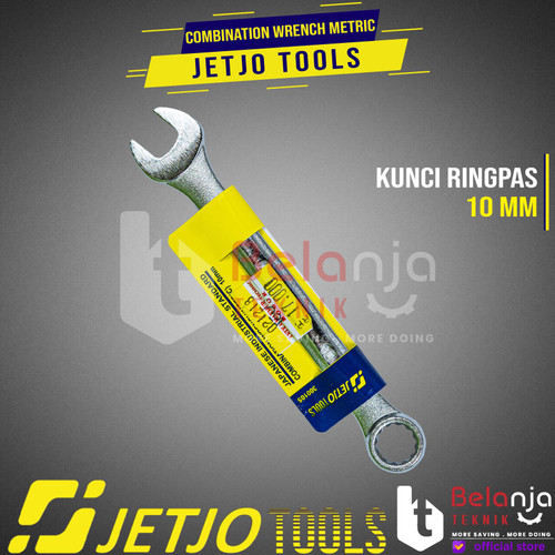 JETJO TOOLS Kunci Ring Pas 10 mm Combination Wrench Sunk Panel 10mm