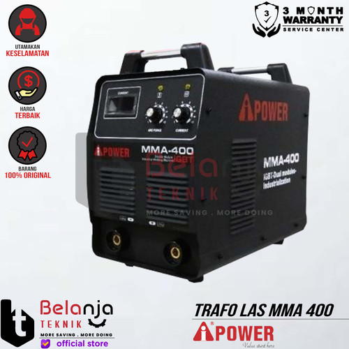 AIPower Mesin Trafo Las DC Inverter MMA 400 Travo Las IGBT 3 Phase