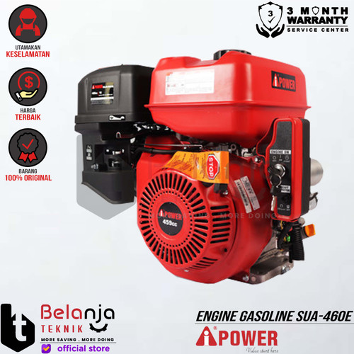 AIPower Engine Gasoline SUA-460 E 16 HP Mesin Penggerak Bensin