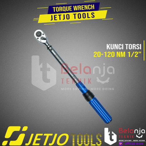 JETJO TOOLS Kunci Momen 1/2" Kunci Torsi 20-120 Nm Torque Wrench 1/2"