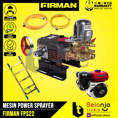 Firman Mesin Power Sprayer FPS22 + Engine Mesin Penggerak Ex China