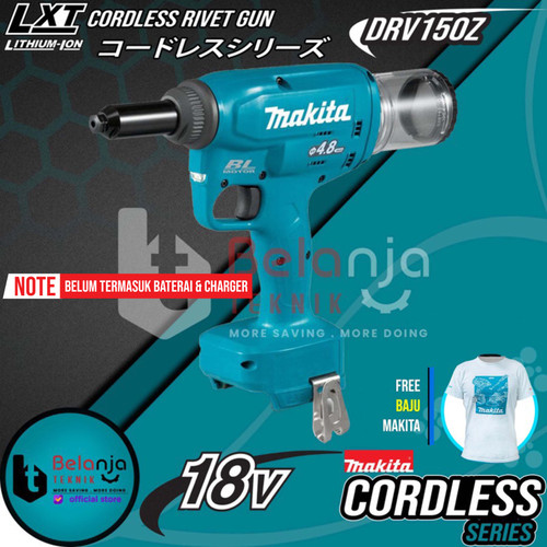 Makita Mesin Paku Tembak Baterai DRV150Z Cordless Rivet Gun 18V 4.8 MM