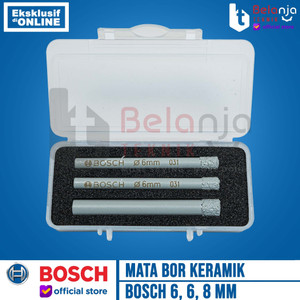 Bosch Diamond Drill Bits Ceramic Set 3 Pcs Mata Bor Keramik Granit 3Pc