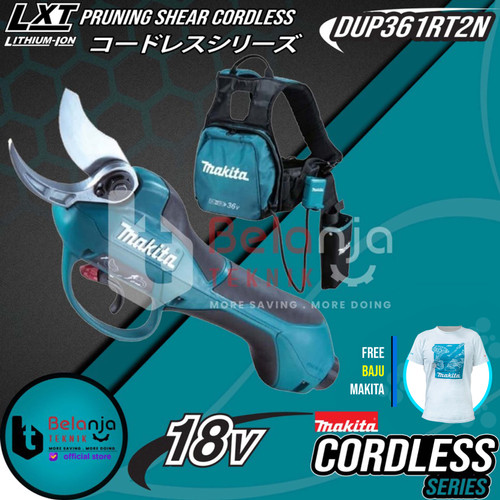 Makita Pruning Shear Cordless DUP361 RT2N Mesin Pemotong Dahan Ranting