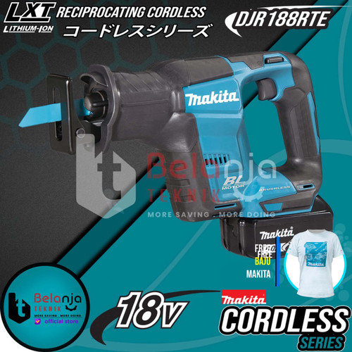 Makita Reciprocating Cordless DJR188 RTE Gergaji Potong Sabre Saw DJR