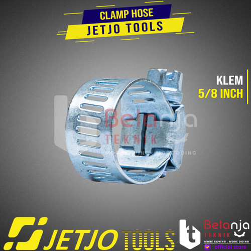 JETJO TOOLS Clamp Hose 5/8 Inch Klem Selang Stainless Flexible Gas