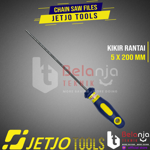 JETJO TOOLS Chain Saw Files 5 X 200 MM Kikir Rantai Chainsaw Asah