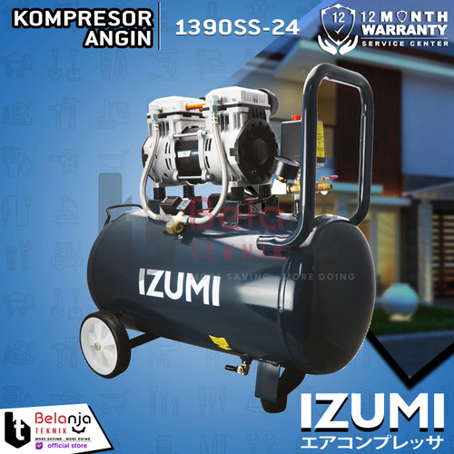 Izumi Oilless Air Compressor 24L Kompresor Angin Tanpa Oli 1390SS-24