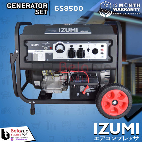 Izumi Genset Bensin GS8500 Generator Set Listrik 7000 Watt GS 8500