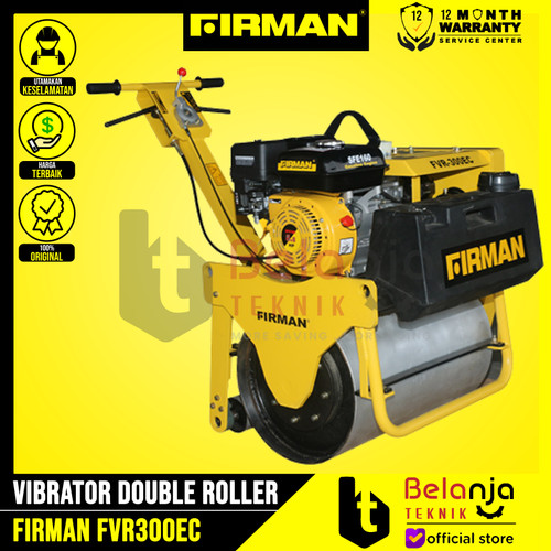 Firman Vibrator Double Roller FVR300EC Mesin Pemadat Tanah Unit Only